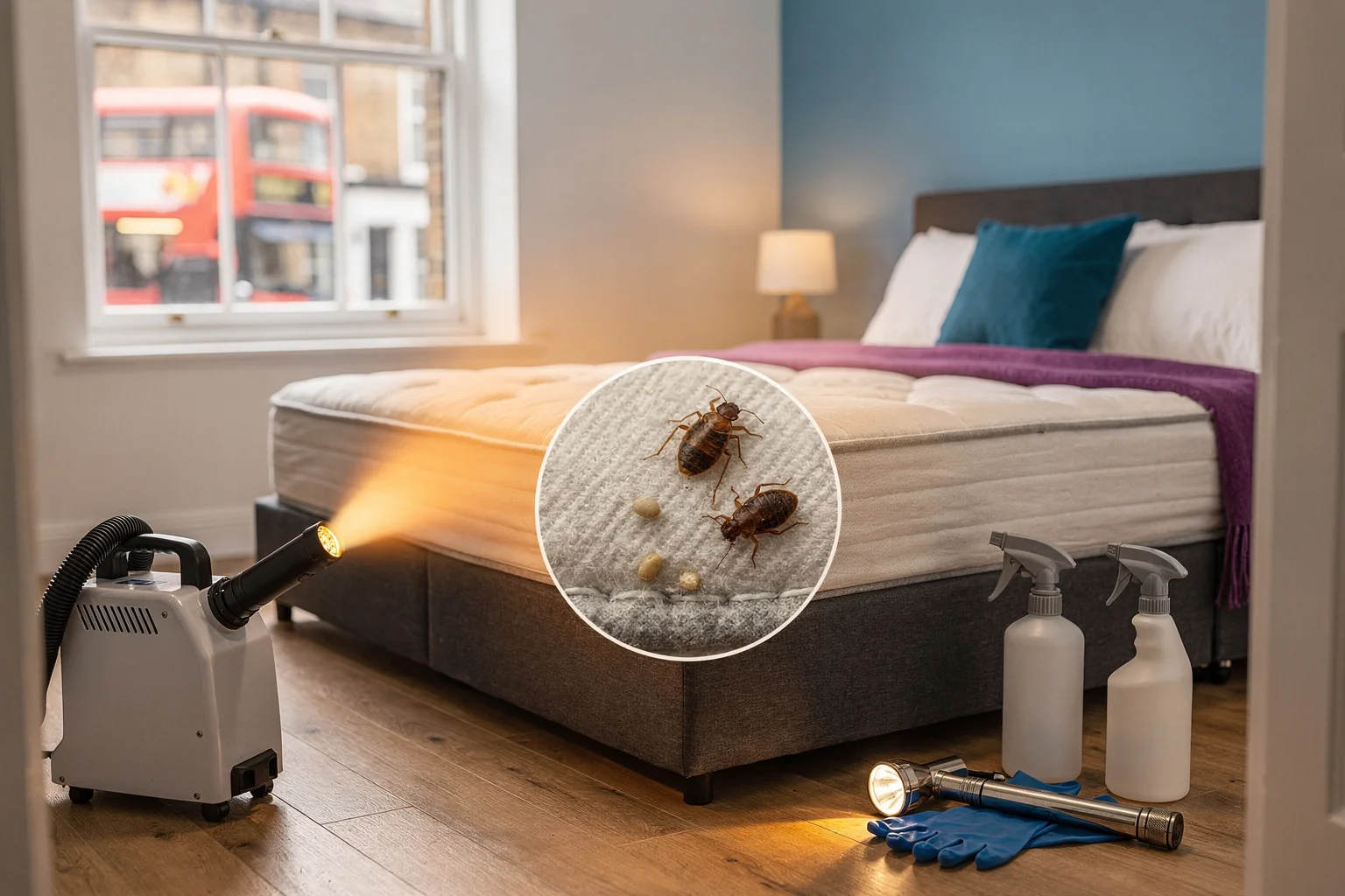 Heat Treatment vs Chemical Bed Bug Removal in London