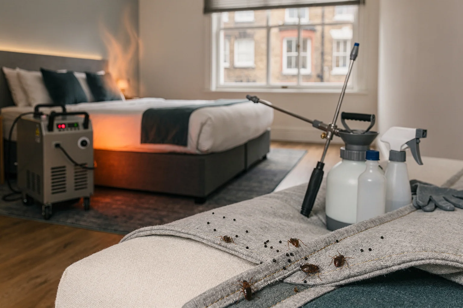 Heat Treatment vs Chemical Spray for Bed Bugs in Your Business
