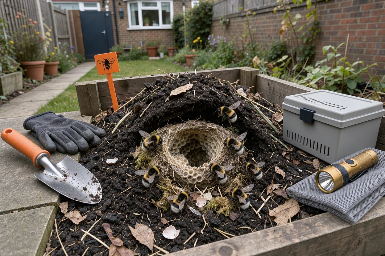 Bumblebee Nest in a Compost Heap: Safe Management Options