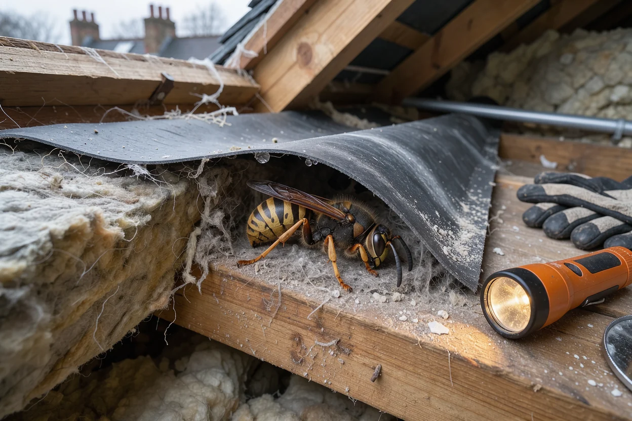7 Queen Wasp Winter Hiding Spots in UK Lofts and Attics
