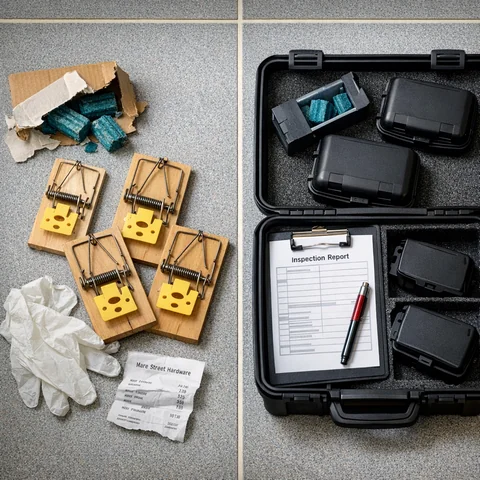 DIY rat traps and bait compared with professional pest control equipment for hackney rat control cost comparison