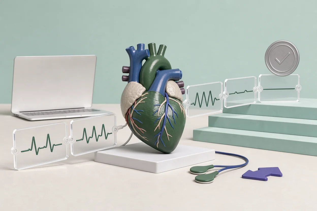 ACLS Exam ECG Rhythm Identification Under Pressure
