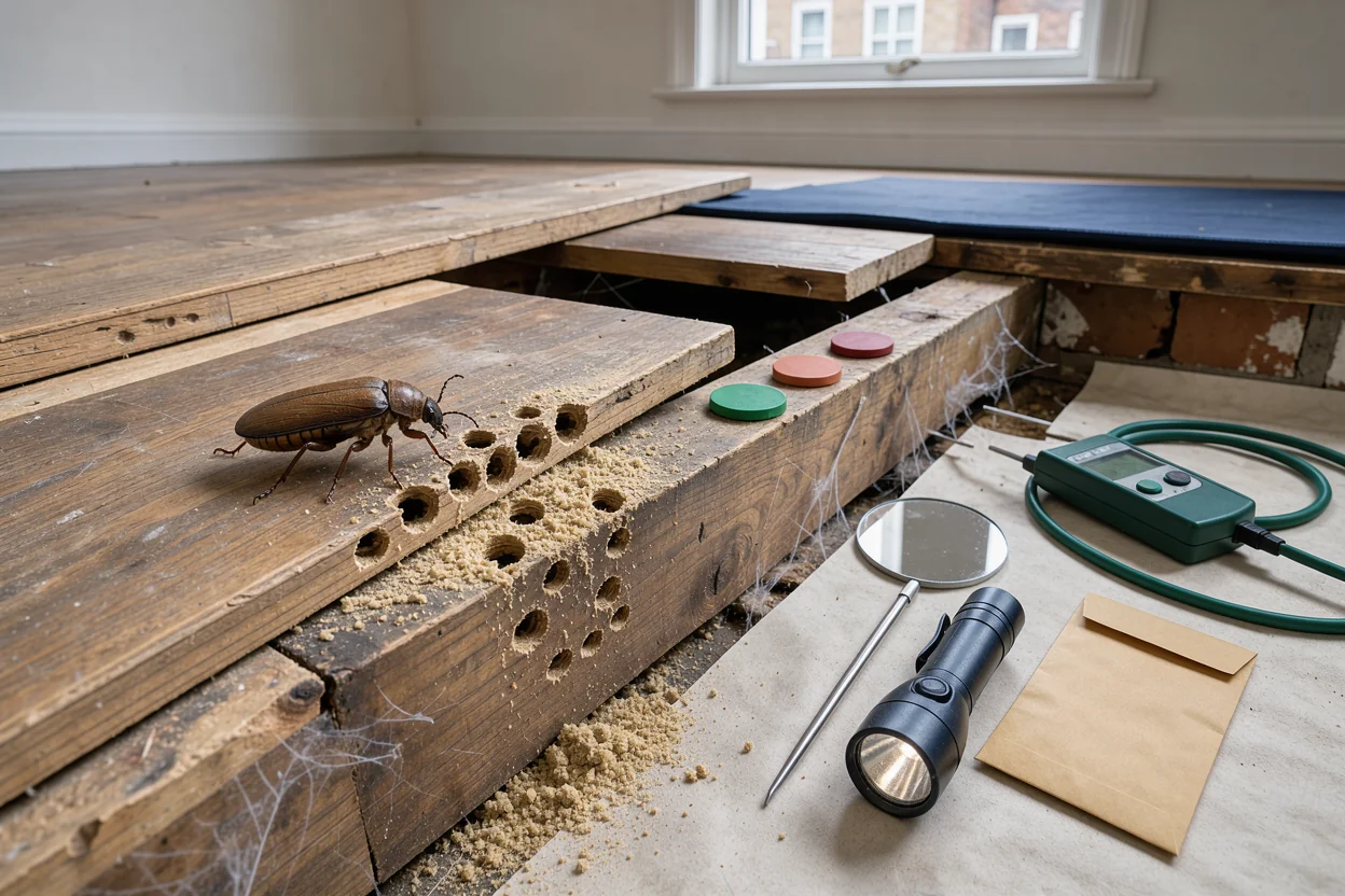 5 Woodworm Survey Cost Factors When Buying a House in the UK
