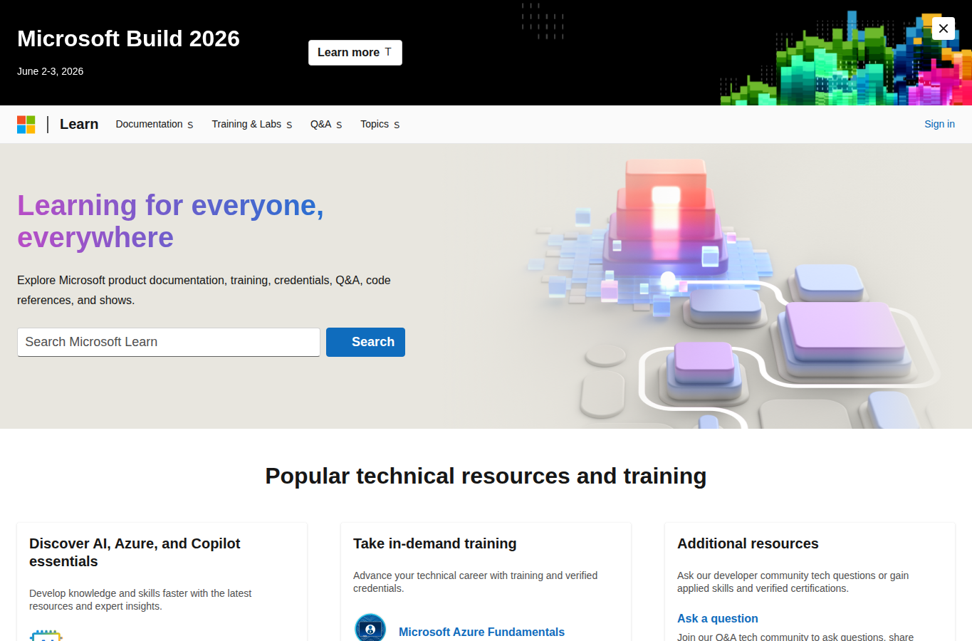 Machine Learning Specialty (MLS-C01) website screenshot for aws certification exam comparison